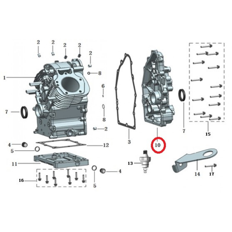 Кришка картера двигуна 2V90F