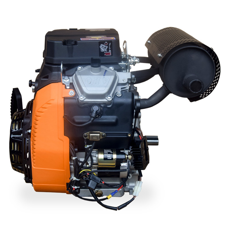 Двигатель 2V80F-A   (электростартер + ручной стартер)  вал Ø 25 мм под шпонку
