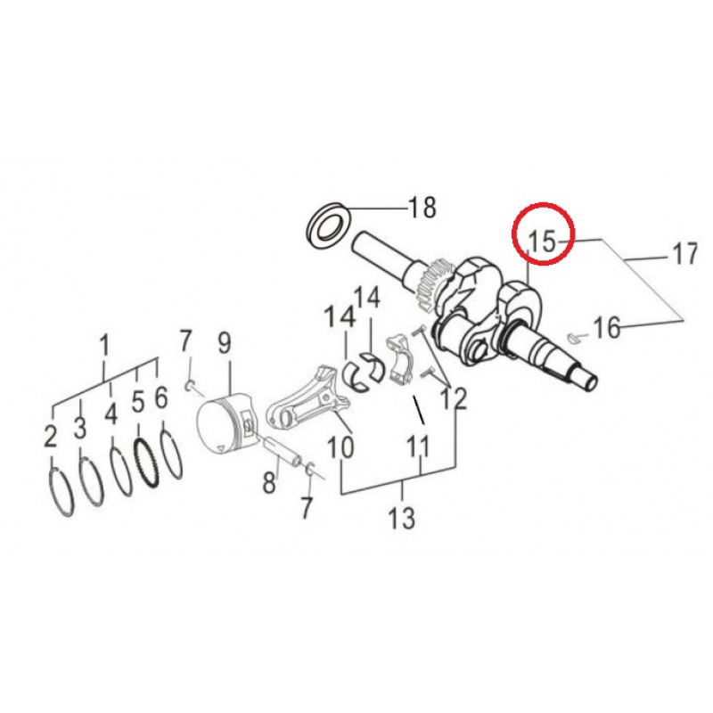 Коленвал GS212