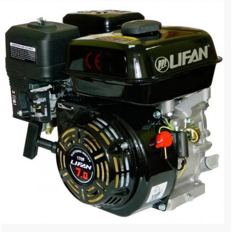 Газ-бензиновый двигатель LIFAN LF170F  вал Ø 20 мм под шпонку